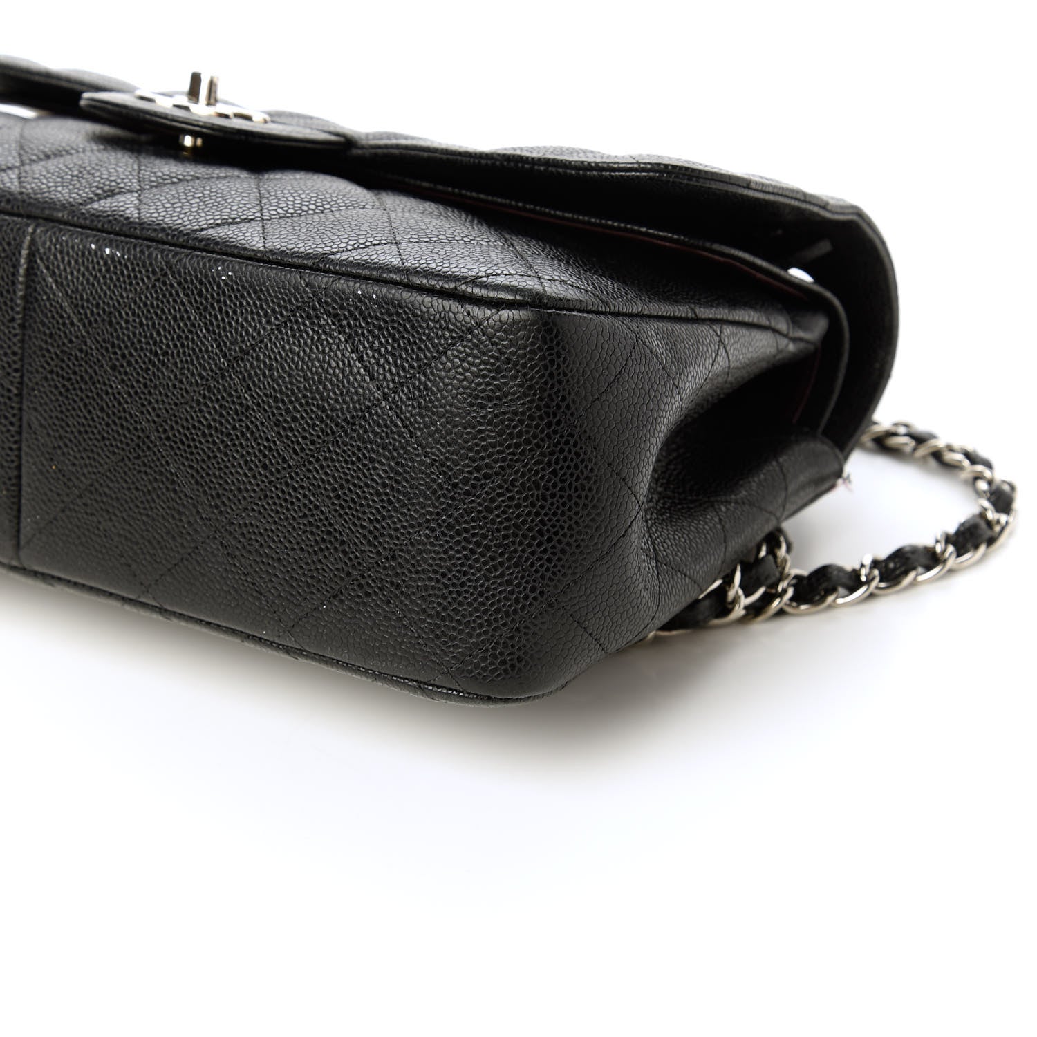 Chanel Caviar Quilted Jumbo Double Flap Black 9 of 10