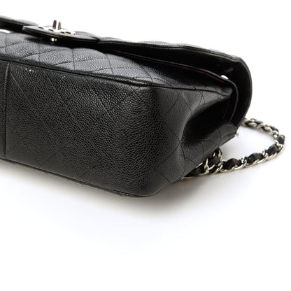 Chanel Caviar Quilted Jumbo Double Flap Black 9 of 10