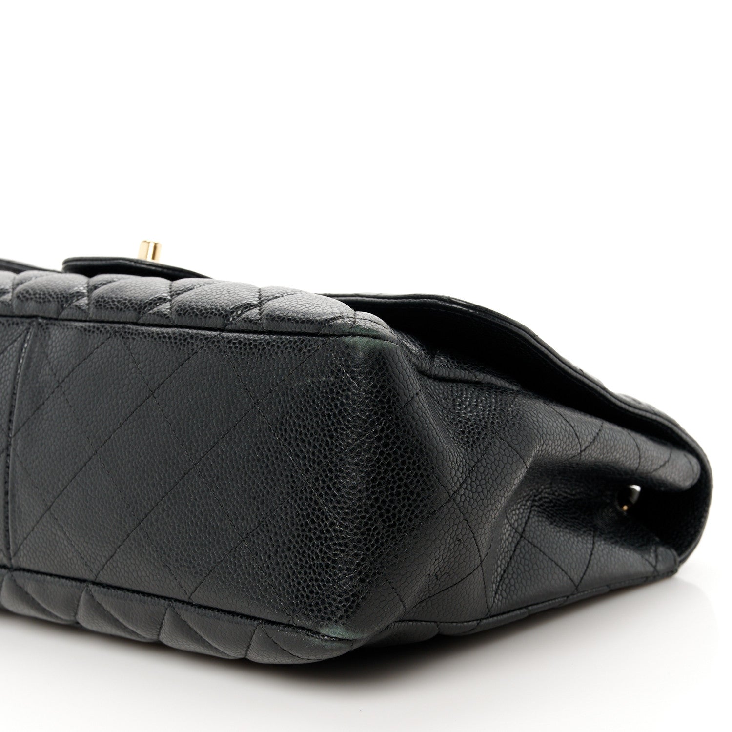 Chanel Caviar Quilted Jumbo Single Flap Black 11 of 14