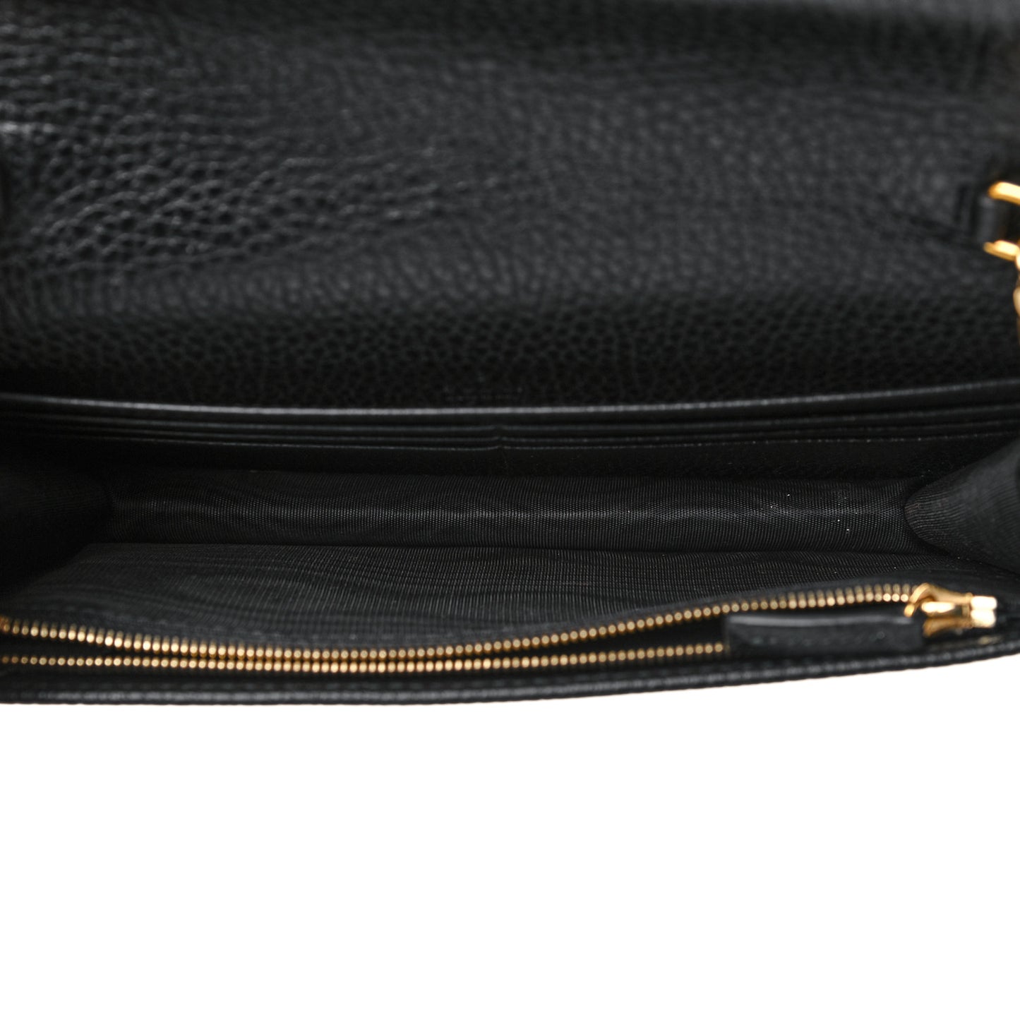 Calfskin Mini GG Marmont Chain Wallet Black