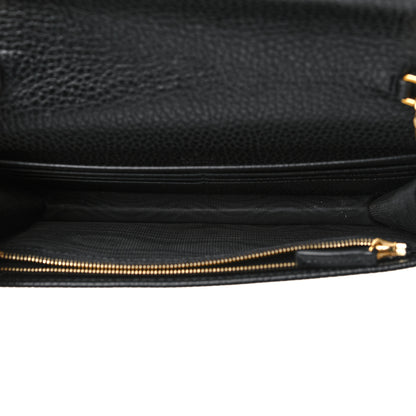 Gucci Calfskin Mini GG Marmont Chain Wallet Black 5 of 12