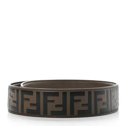 Fendi Vitello Century Bi-Color FF 1974 Embossed Strap You Maya Black 2 of 5