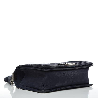 Chanel Iridescent Caviar Quilted Medium Boy Flap Navy 4 of 17