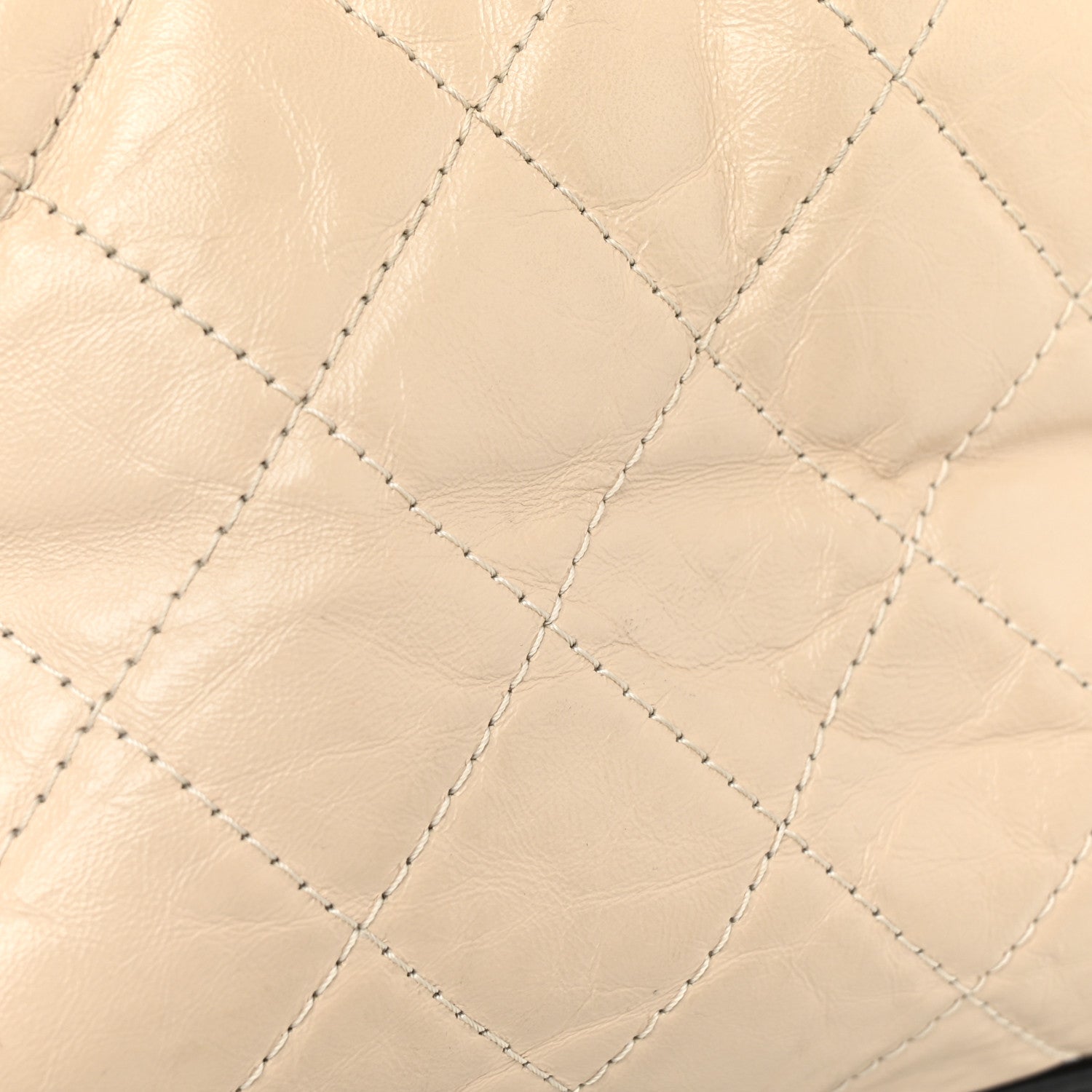 Chanel Aged Calfskin Quilted Medium Gabrielle Hobo Beige Black 11 of 12
