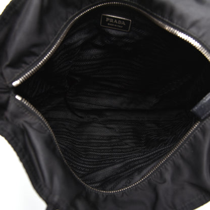 Prada Tessuto Nylon Caflskin Shopping Tote Black 5 of 9