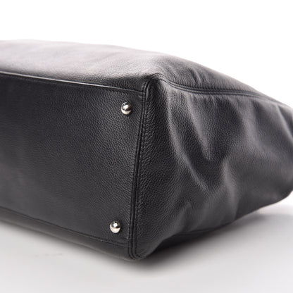 Chanel Calfskin Cerf Executive Shopper Tote Black 6 of 10
