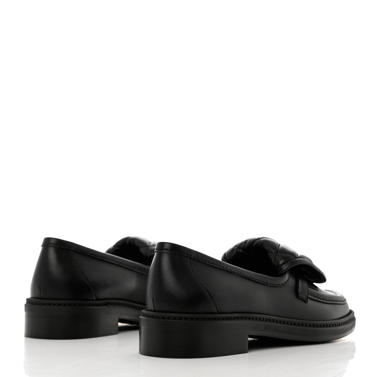 Lambskin Quilted CC Turnlock Loafers 37 Black