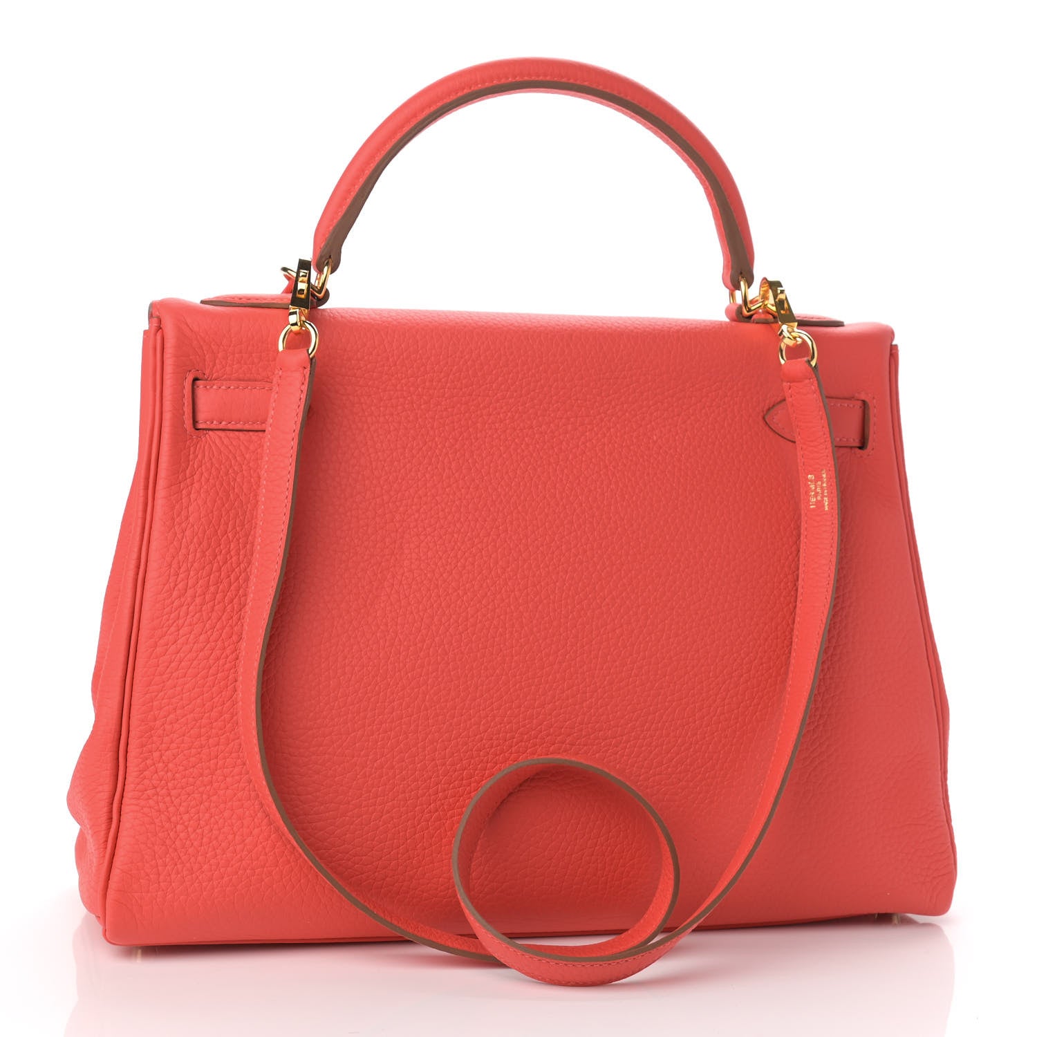 Hermes Taurillon Clemence Kelly Retourne 32 Rouge Pivoine 3 of 10