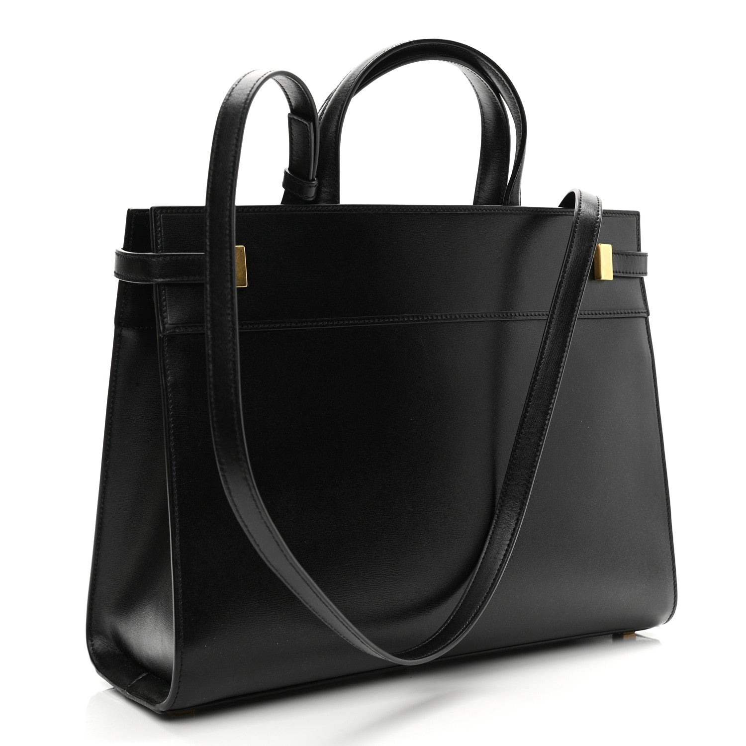 Saint Laurent Calfskin Small Manhattan Shopper Tote Black 3 of 10