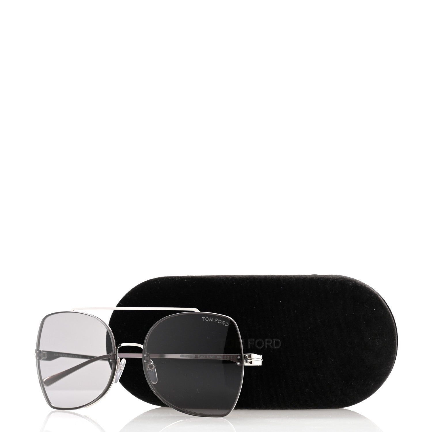 Tom Ford Scout Sunglasses TF656 Silver 8 of 8