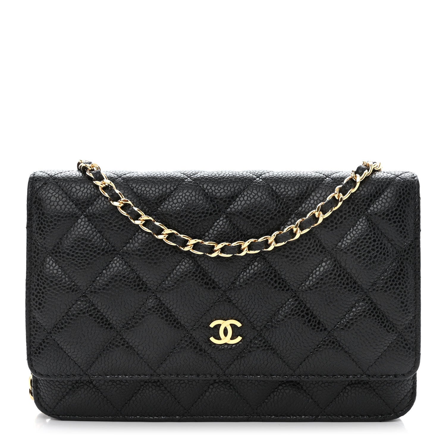 Chanel Caviar Quilted Wallet on Chain WOC Black 1 of 13