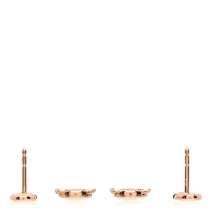 Hermes 18K Rose Gold TPM Farandole Stud Earrings 3 of 5