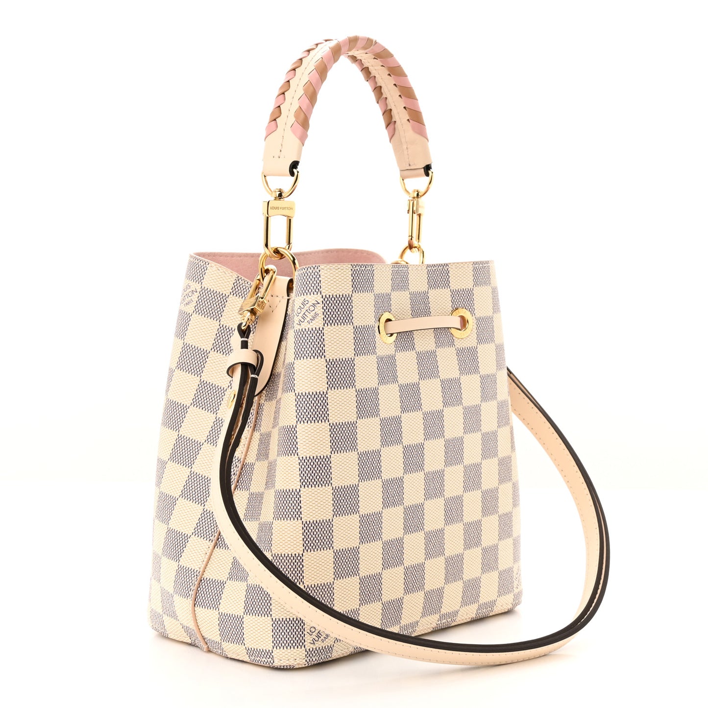 Damier Azur Braided Neonoe BB Pink