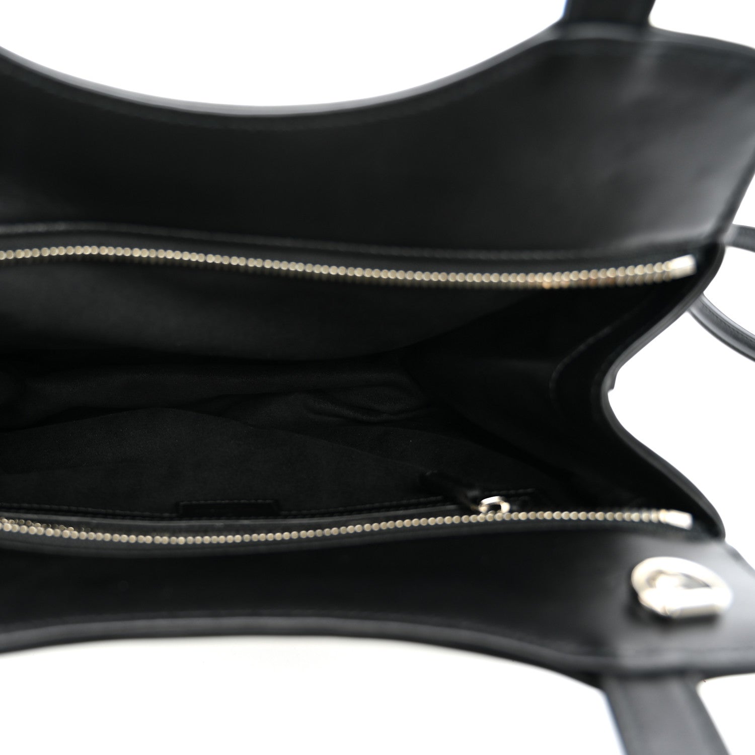 Gucci Calfskin Petite GG Small Tote Bag Black 4 of 8