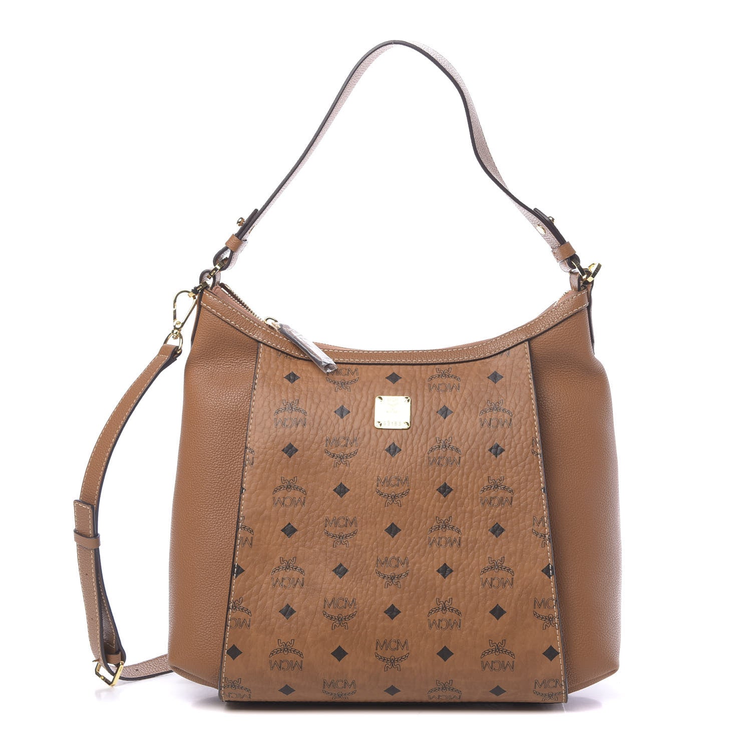 MCM Visetos Medium Luisa Hobo Cognac 1 of 10