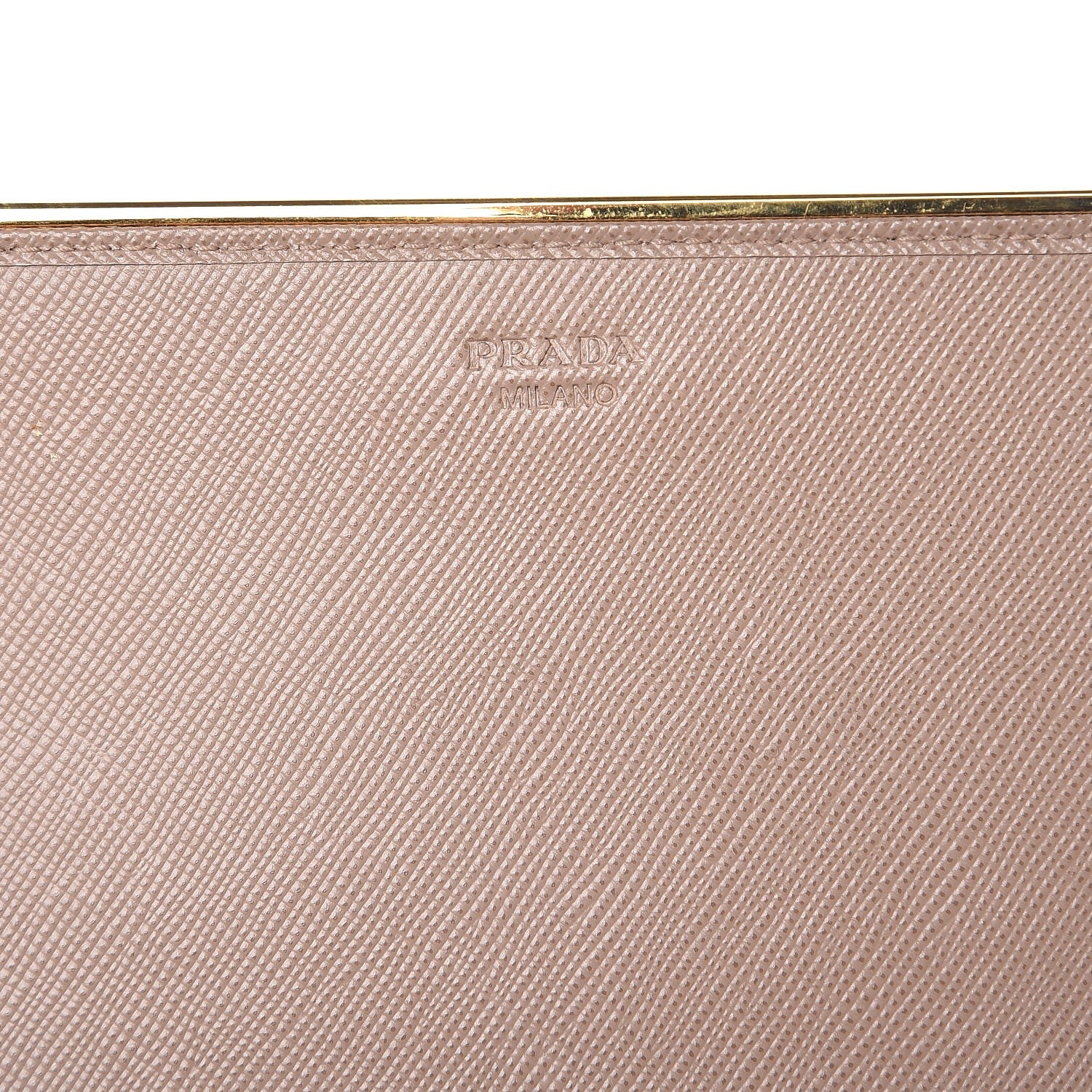 Prada Saffiano Metal Bar Chain Wallet Cammeo 6 of 7