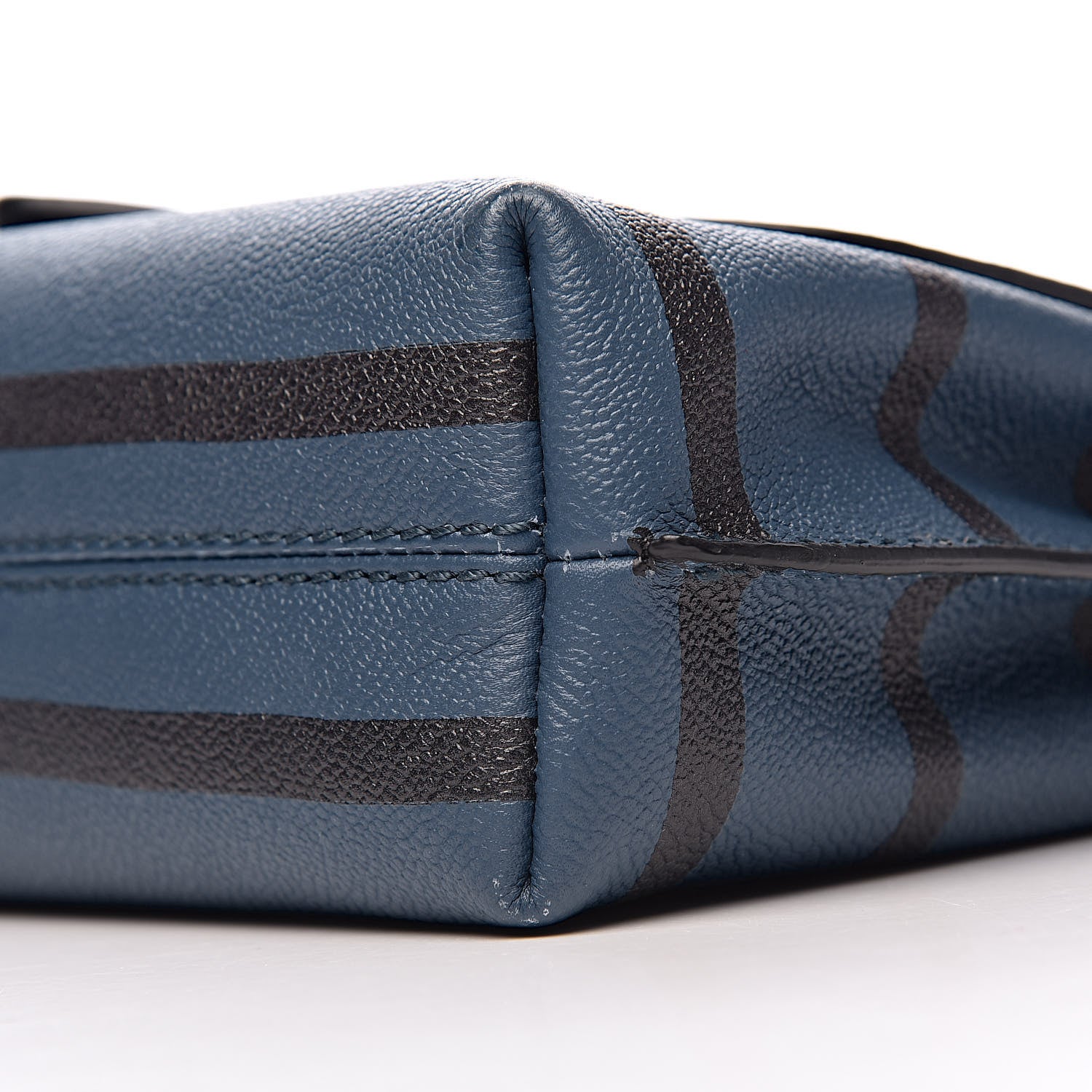 Burberry Soft Grained Calfskin Check Graphic Print Small Medley Crossbody Blue 11 of 12