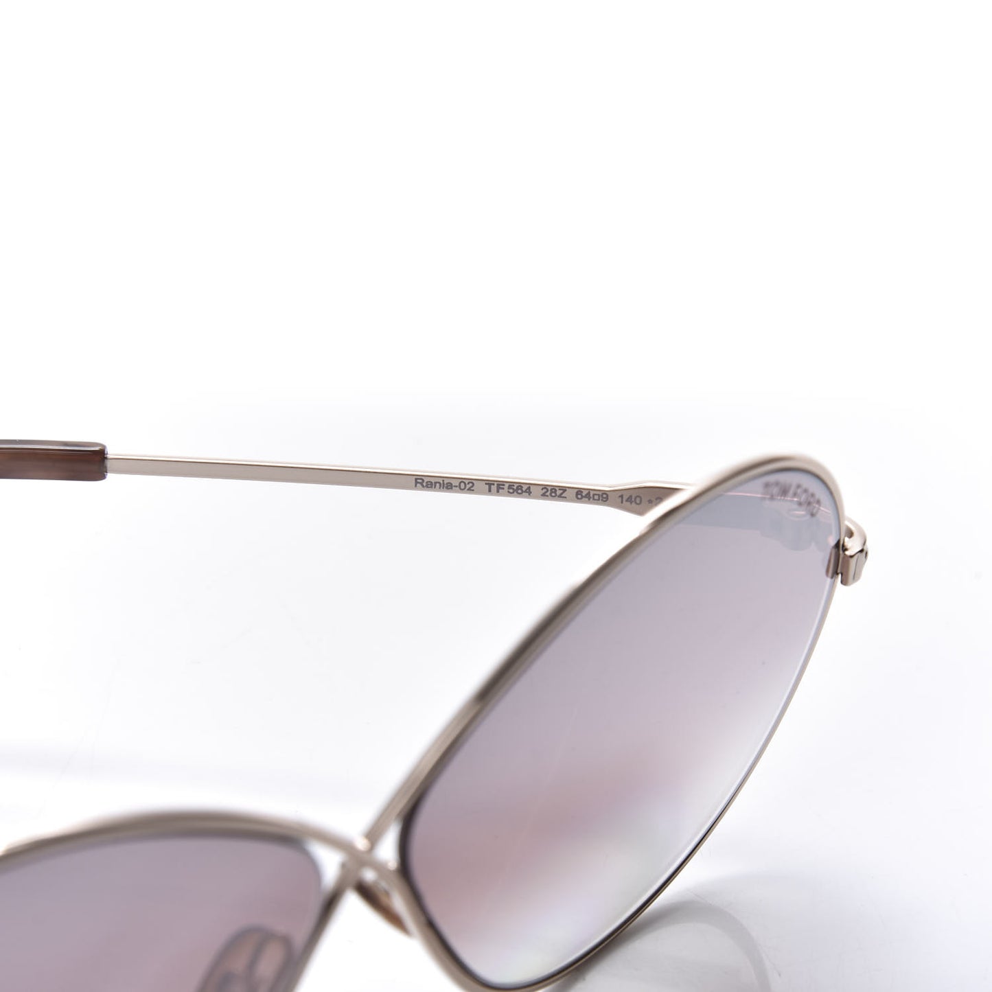 Rania-02 Oval Sunglasses TF564 Light Gold