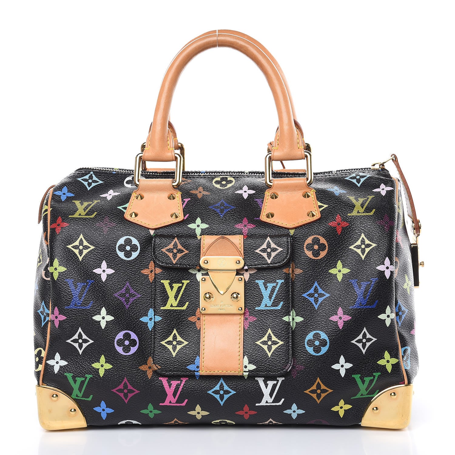 Louis Vuitton Monogram Multicolor Speedy 30 Black 1 of 14