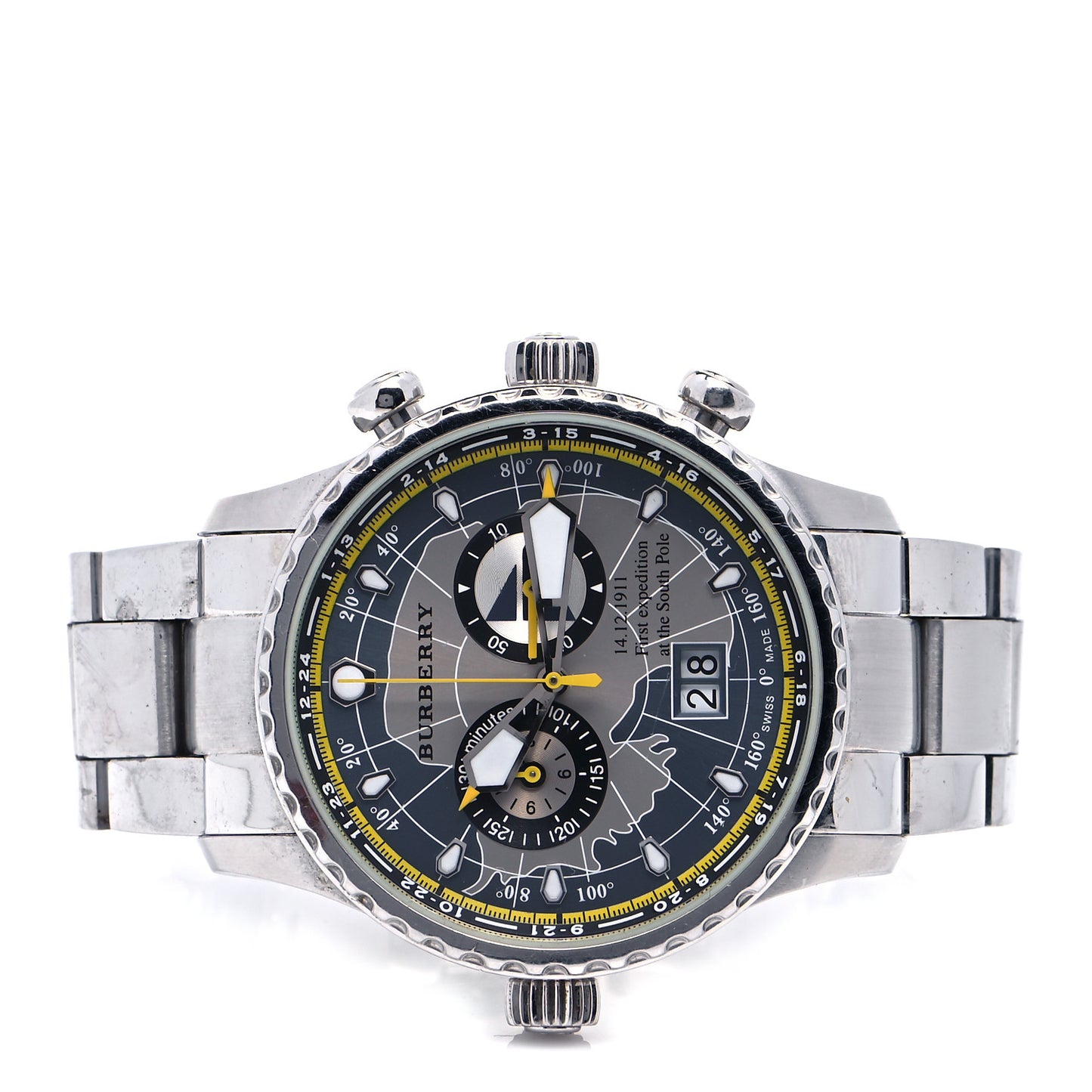 Stainless Steel 43mm South Pole Expedition Quartz Watch