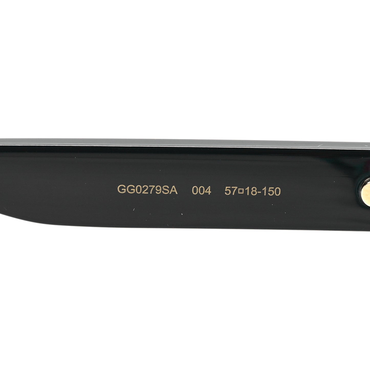 Round Web Sunglasses GG0279SA Black Green