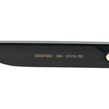 Gucci Round Web Sunglasses GG0279SA Black Green 6 of 8