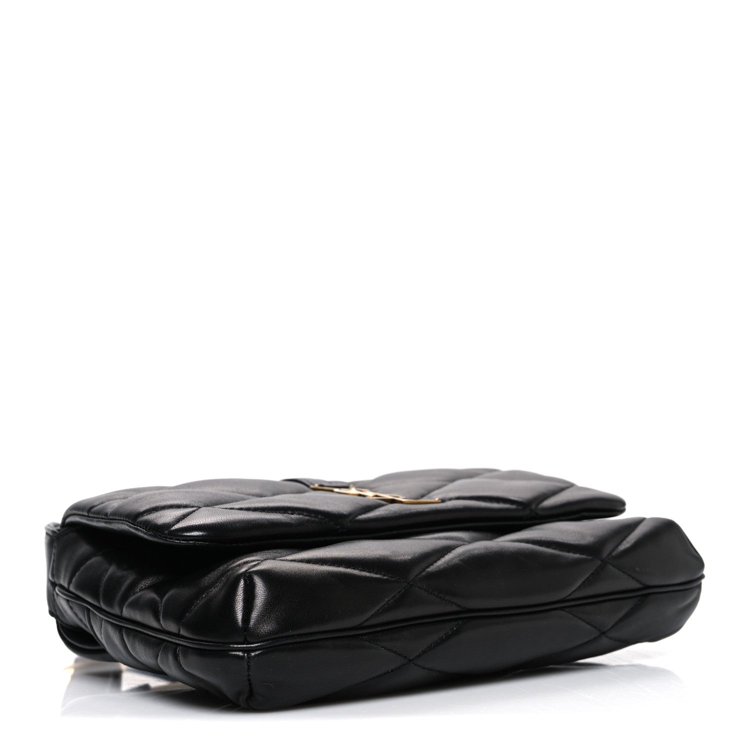 Saint Laurent Lambskin Quilted Le 57 Diamond Shoulder Bag Black 4 of 10