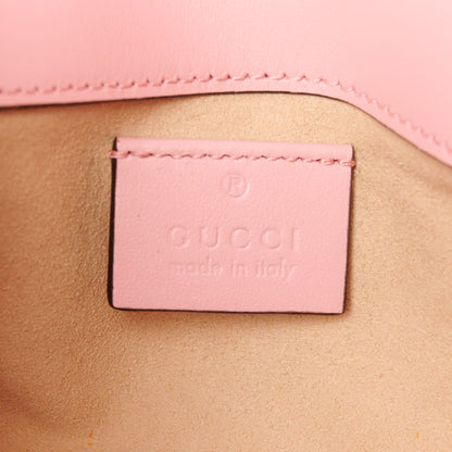 Gucci Calfskin Matelasse Super Mini GG Marmont Shoulder Bag Wild Rose 6 of 10