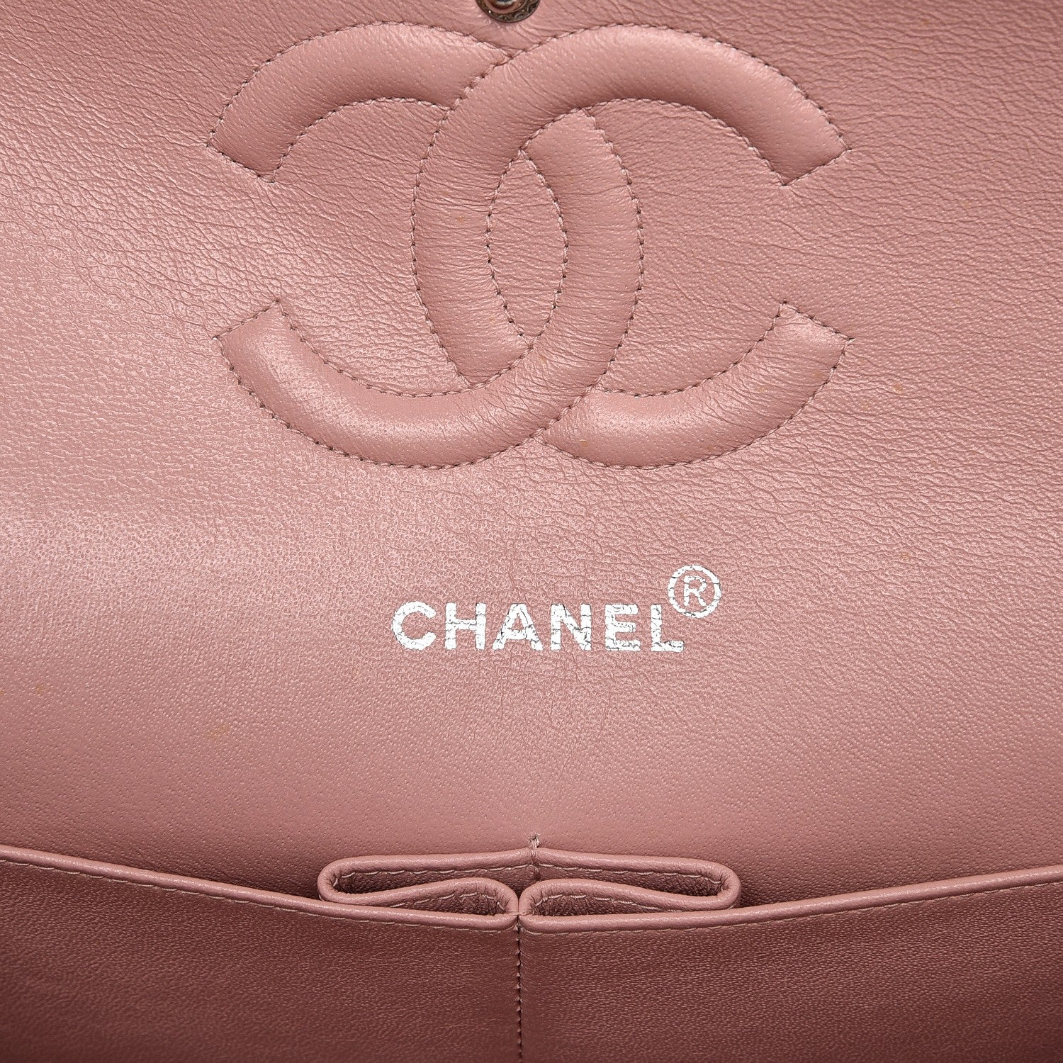 Chanel Lambskin Quilted Medium Double Flap Light Pink 8 of 13