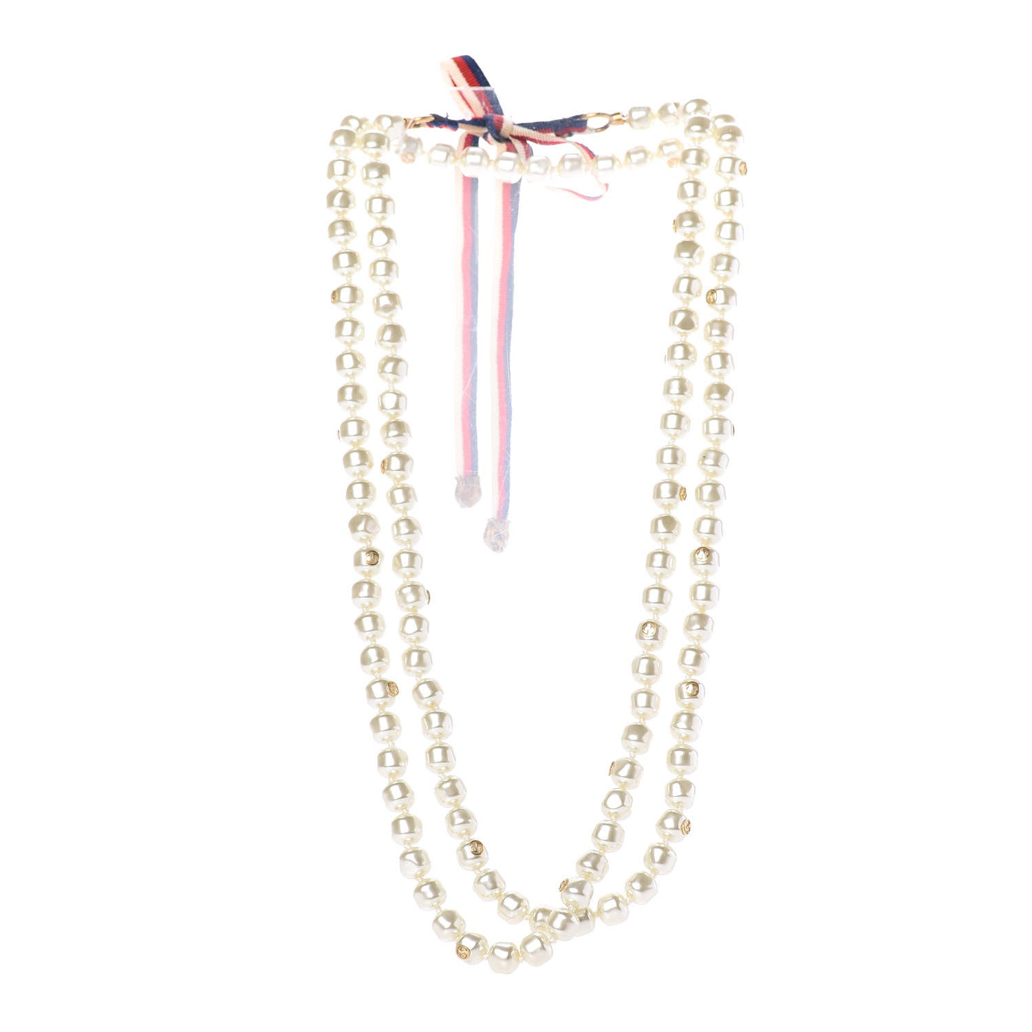 Gucci Pearl GG Sylvie Long Necklace 3 of 7