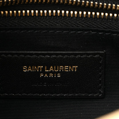 Saint Laurent Lambskin Quilted Toy Loulou Puffer Monogram Chain Satchel Jaune Pale 7 of 12