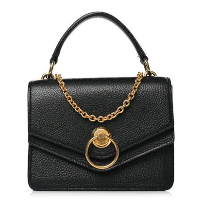 Mulberry Grained Calfskin Small Amberley Top Handle Crossbody Black 2 of 8