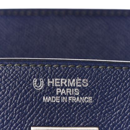Hermes Epsom Horseshoe Birkin 40 Bleu Saphir Malachite 18 of 32