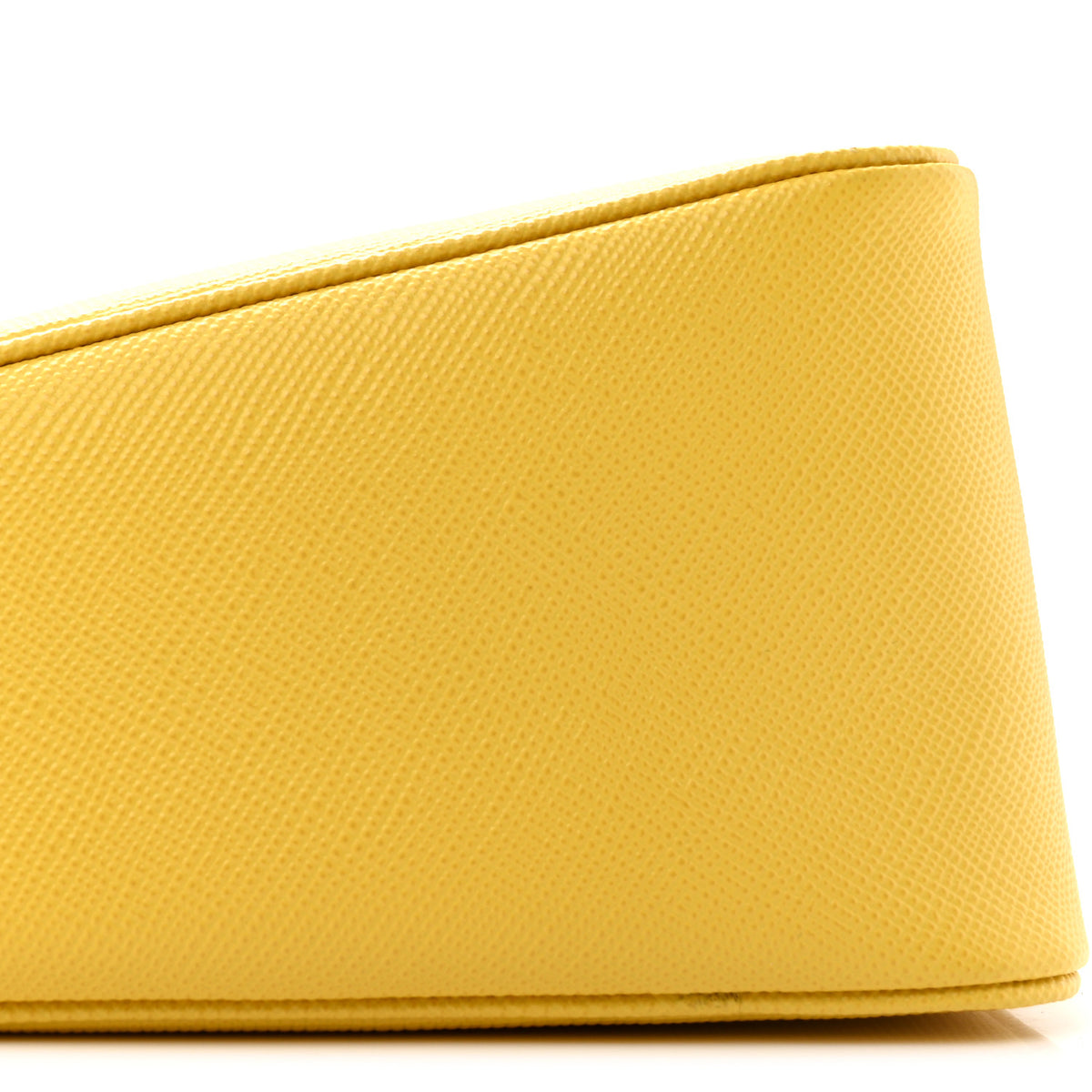 Prada Saffiano Cuir Logo Embossed Triangle Shoulder Bag Sole 16 of 19