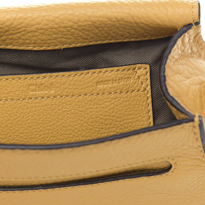 Chloe Calfskin Mini Marcie Round Crossbody Bag Honey Gold 6 of 9