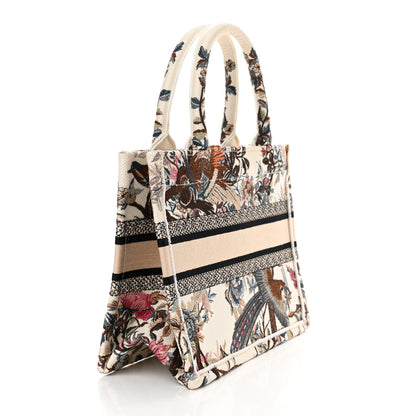 Christian Dior Canvas Jardin Botanique Embroidered Small Book Tote Multicolor 3 of 18