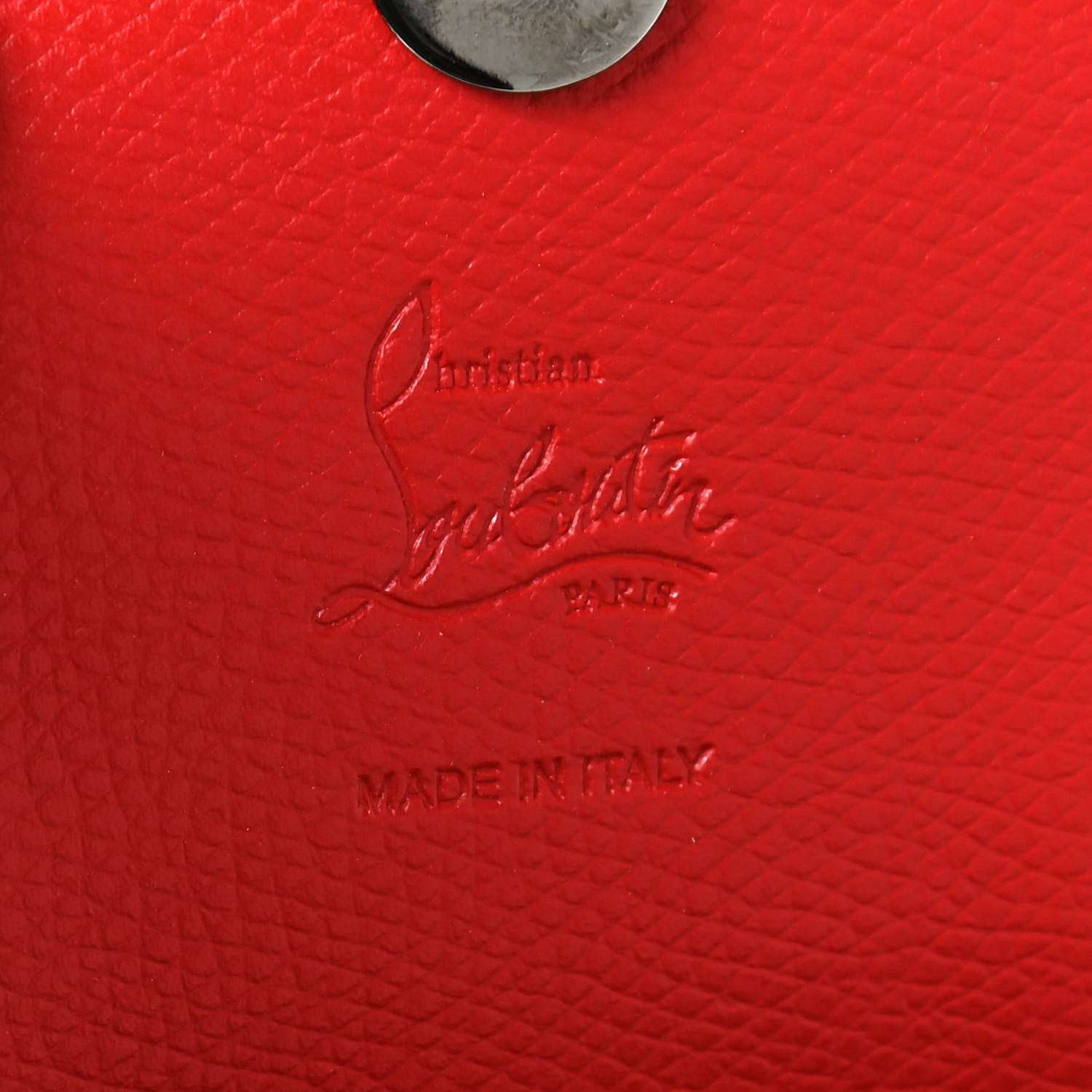 Christian Louboutin Calfskin Spiked Mini Explorafunk Keyring Bag Black 6 of 12