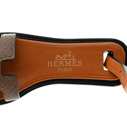 Hermes Epsom Butler Calfskin Hunter Oran Nano Bag Charm Etoupe 3 of 5