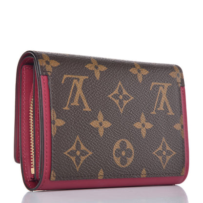 Louis Vuitton Monogram Flore Compact Wallet Fuchsia 3 of 7