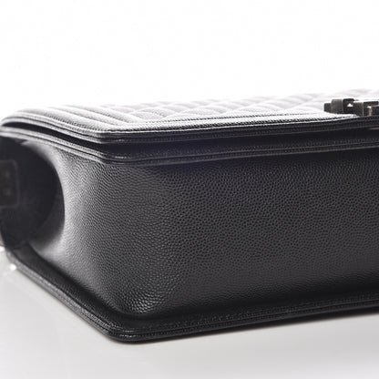 Chanel Caviar Quilted New Medium Boy Flap Black 5 of 9
