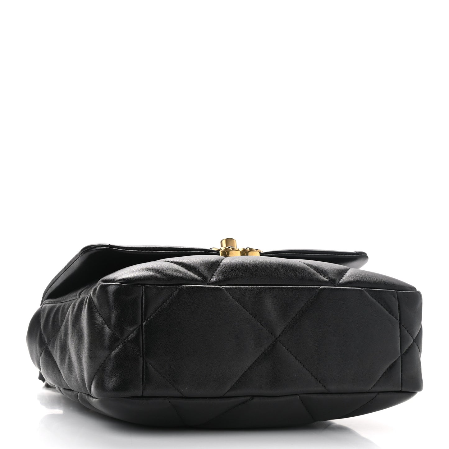 Lambskin Quilted Medium Chanel 19 Flap Black