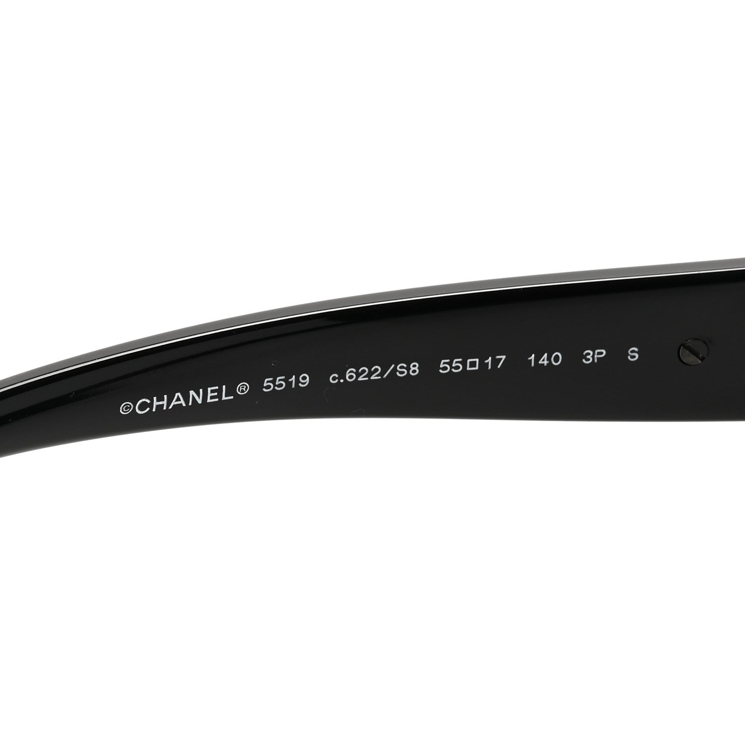 Chanel Acetate Square CC Heart Sunglasses 5519 Black 5 of 8