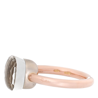 Pomellato 18K Rose Gold White Topaz Classic Nudo Ring 54 6.75 4 of 6