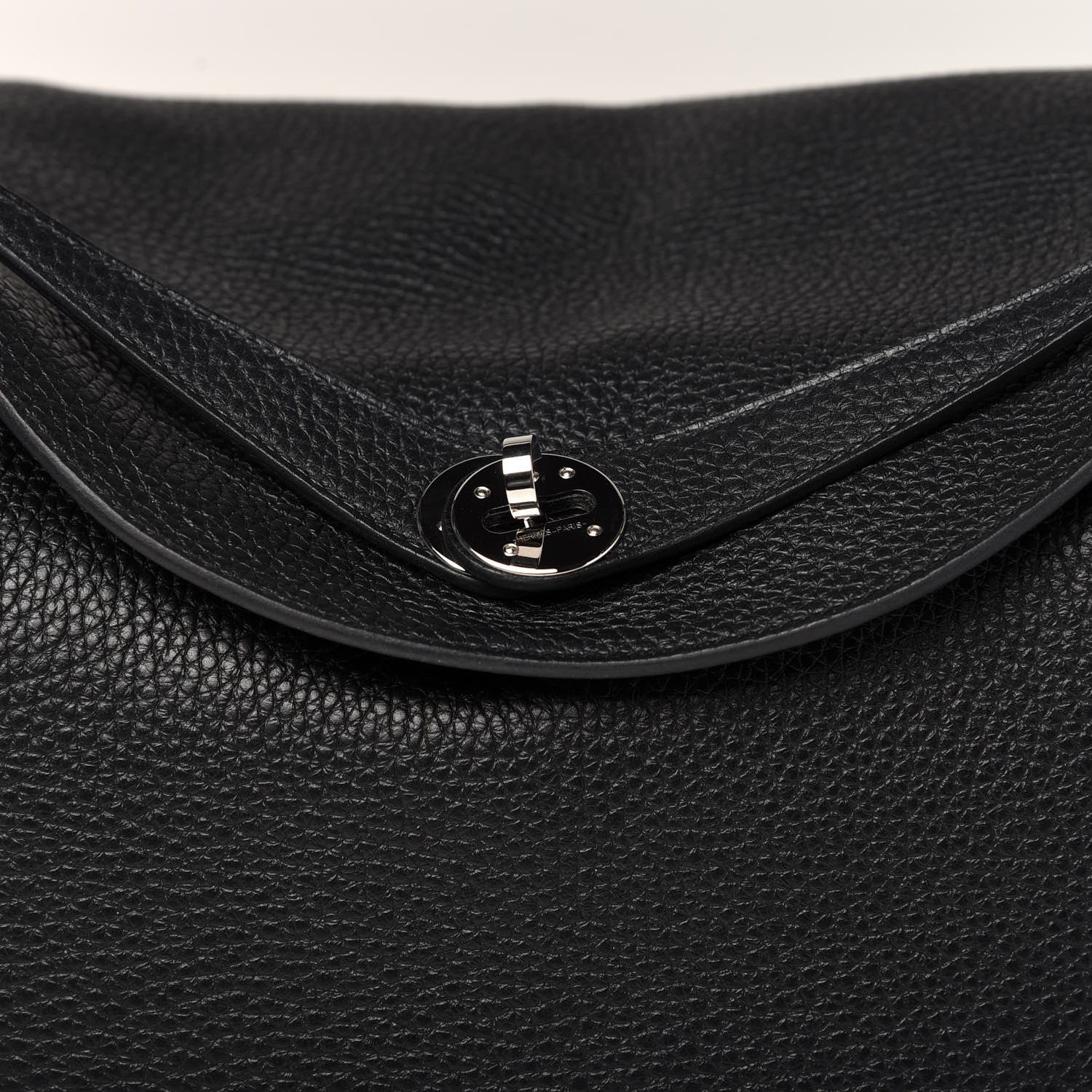 Hermes Taurillon Clemence Lindy 30 Black 10 of 11