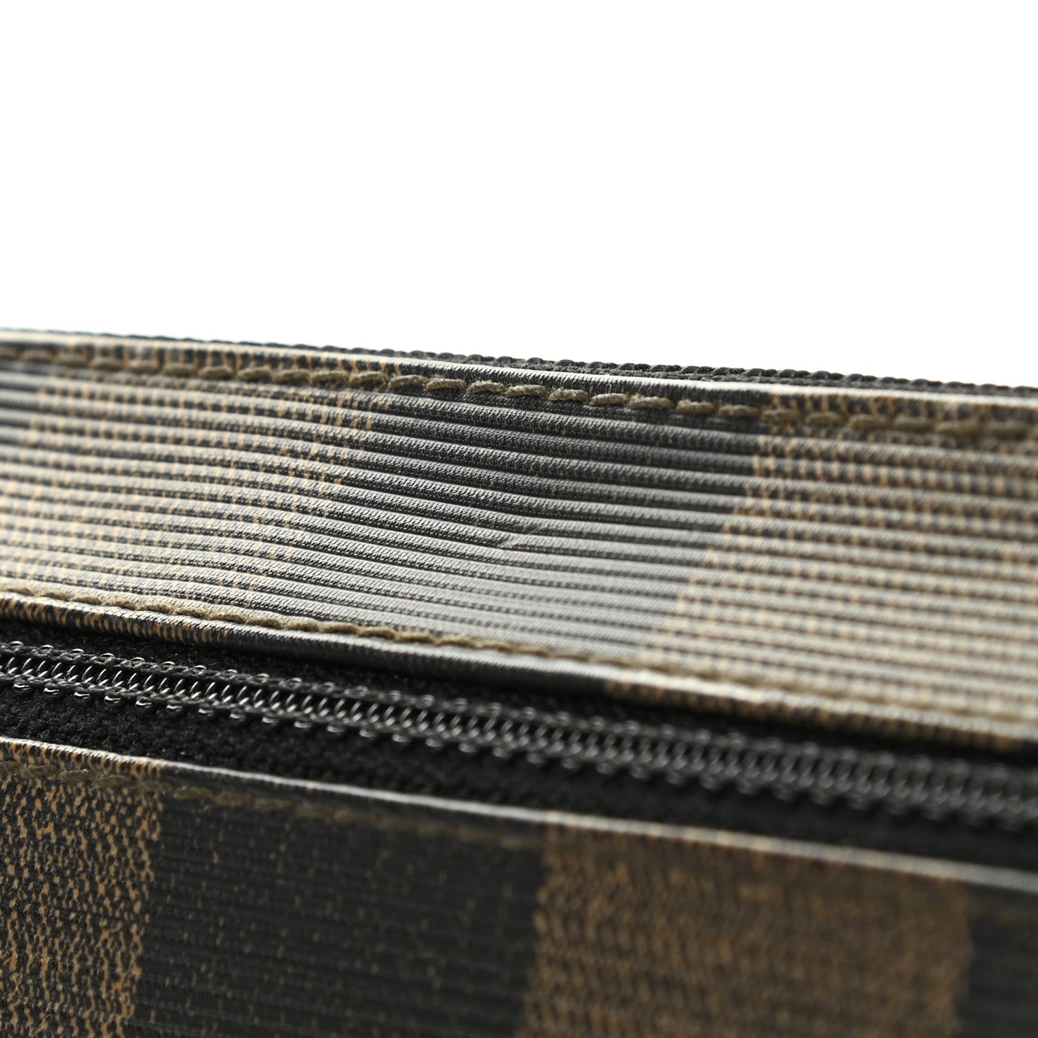 Fendi Pequin Zip Clutch Tobacco 8 of 10