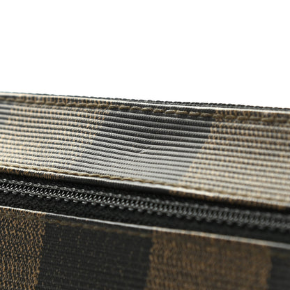 Fendi Pequin Zip Clutch Tobacco 8 of 10