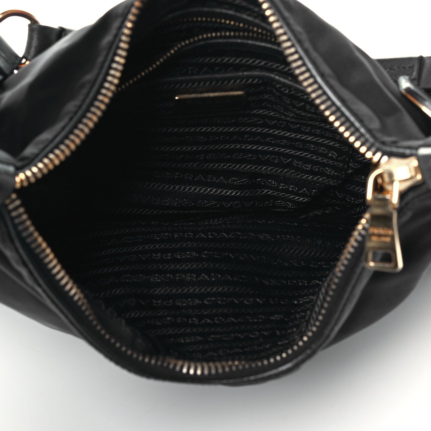 Tessuto Nylon Saffiano Hobo Baltico