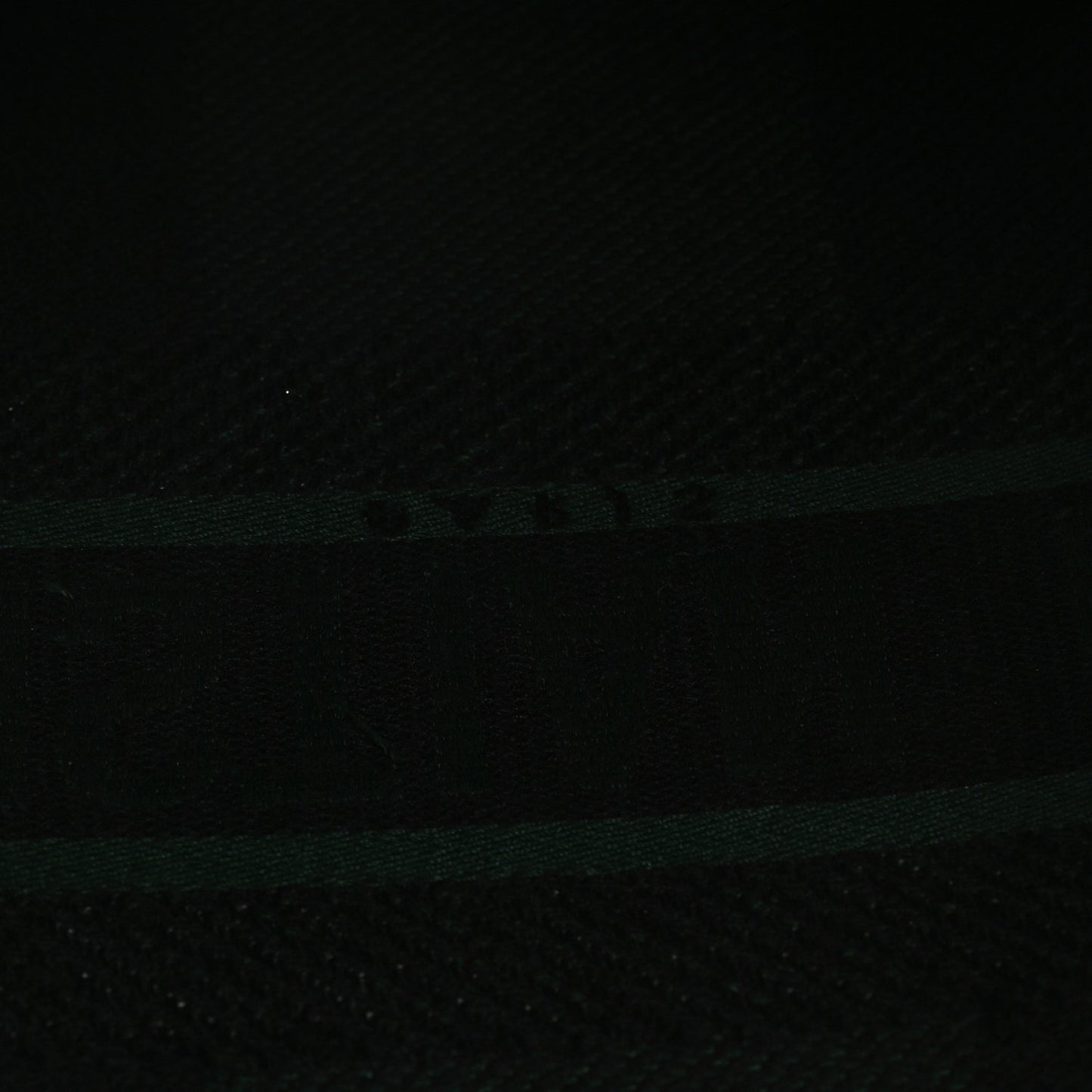 Canvas Embroidered Large Checkered Book Tote Black Green