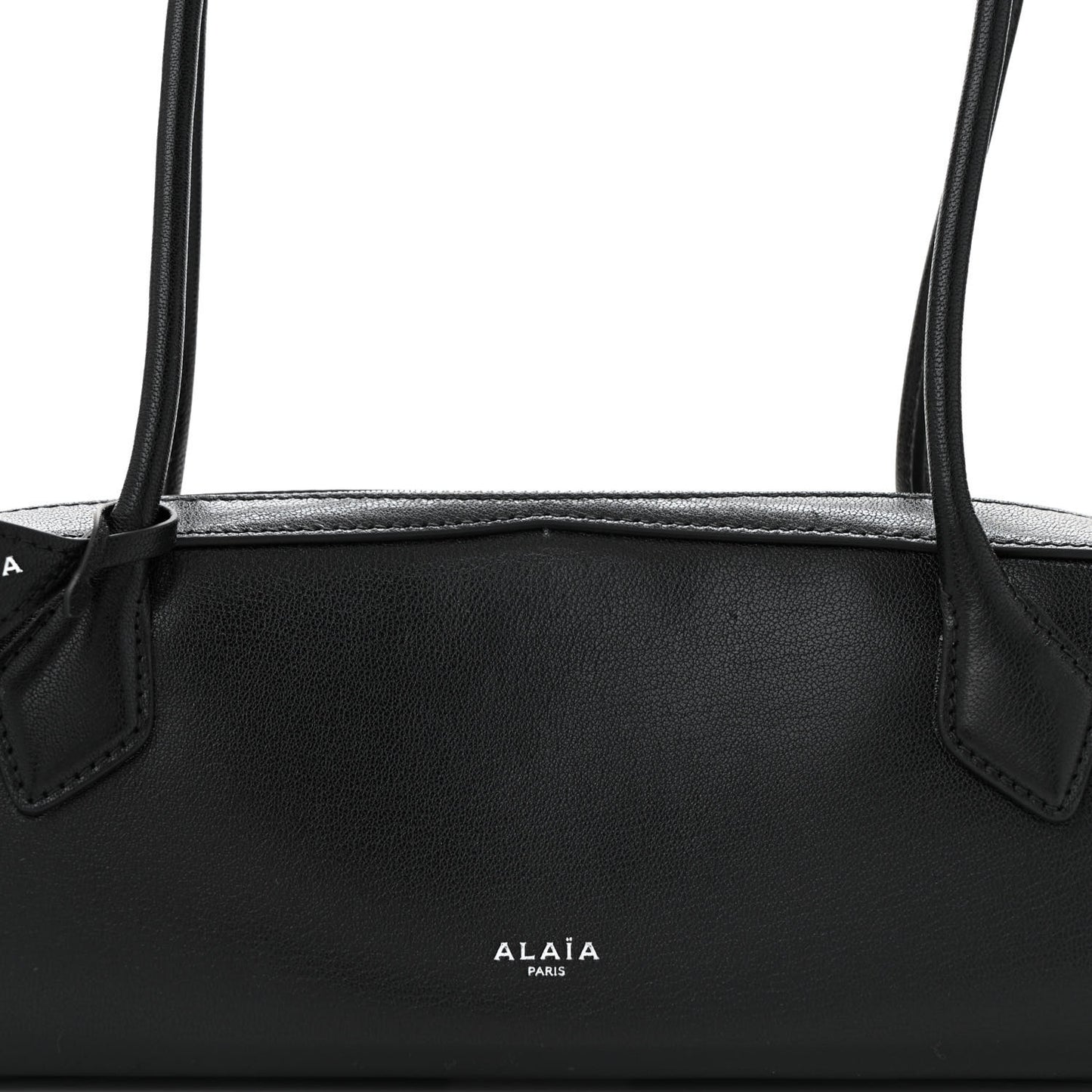 Shiny Goatskin Medium Le Teckel Bag Black