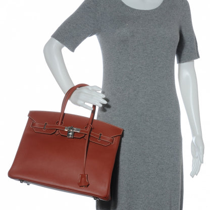 Hermes Epsom Candy Birkin 35 Brique Orange 2 of 11